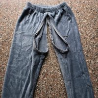 Winter Secret Pants Zipper Leggings Open Croch Crotchless Tights Push Up High Waist Trousers Clothes Sleep Bottoms