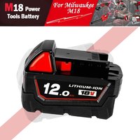 Für Milwaukee M18 Elektrowerkzeug-Akku, Ladegerät, BR, XC, 18V, 12000mAh M18B5, 48-11-1860, eingebauter 21700-Akku