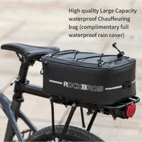 AliExpress MTB Bike Pannier Bag Bicycle Rear Rack Bag 8L Large Capacity Bike Rack Bag Waterproof Bicycle Panniers with Rain Cover