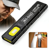 Mini Portable Flashlight Compact COB LED Keychain Flashlights Type C Rechargeable Walking Pocket Lamp Outdoor Pen Clip Lantern