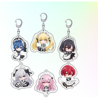 Shiboyugi Momono High Transparency Double-Sided Printed Acrylic keychain decoration gift, 6CM