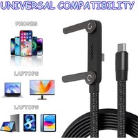 Fast Type C Charger Charging Cable Support Cable Stand Mobile Phone Holder with Invisible Support Foldable Phone Holder Bracket