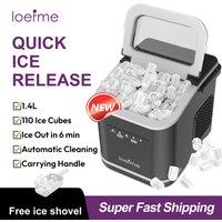 Loefme Electric Ice Maker Professional Ice Cube Maker Portable Automatic Cleaning Bullet Round Ice Block Making Machine Home Bar image 4