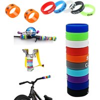 Silicone Handle Band Anti Slip Rubber Ring Racket Handle Grip Fix Ring for Fishing Rod Bicycle Grip Cool Decoration 10-30pcs