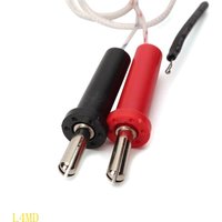 Handheld K Type Surfaces Thermocouple Temperature 100cm Wire Banana-type Plugs Probes Measurement Ranges -50°C -350°C