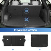 Smabee Left Drive for Kia EV3 2025 2026 LHD (not fit GT-Line) Car Floor Mats Cargo Trunk Pad TPE 3D Foot Mat Waterproof