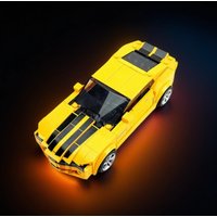 321PCS MOC City Champions Super Car Chevrolet Camaro Bumblebee Model Technology DIY Assembly Building Blocks Display Gift Home
