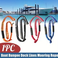 Dock Lines Elastic Marine Rope Bungee Cords Shock Ties for Kayak Watercraft Jet Ski Pontoon Canoe Power With Reflective Strip