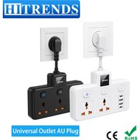 AU plug Universal Outlet Power Strip with 2 USB A 2 Type C Fast Charge Multitap Sockets Wall Plug Adapter Australia Travel Plug