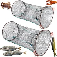 Telescopic Foldable Crayfish Crab Fish Trap Net Shrimp Lobster Cage Collapsible Portable Fishing Folding network