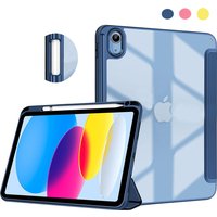 Generation 11 Inch (2025), iPad 10th Generation 10.9 Inch (2022) - Cover with Clear Transparent Back Shell