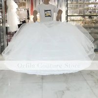 Wedding Petticoat 7 Hoops White Quinceanera Dress Petticoat Super Fluffy Crinoline Slip Underskirt For Ball Gown
