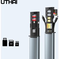 High-Speed 13in1 Multi Card Reader Aluminum Alloy Portable Storage SD/TF3.0 Type-C for Data Transfer