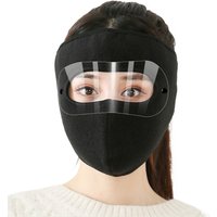 AliExpress NONE 1-10PCS Thickened Fleece Face Mask with Earmuffs and Goggles Fall and Winter Cold Proof Windproof Cycling Head Cover