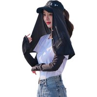 AliExpress NONE New Must-have Summer Sunshade Hat Curtain for Outdoor Cycling and Driving, Breathable and UV Resistant Sunshade Curtain