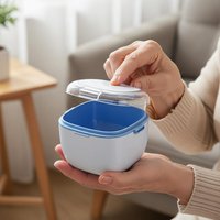 【*】10Pcs Retainer Case Portable Mouth Guard Box Oral Cleaning False Teeth Denture Storage Box Teeth Aligner Braces Box