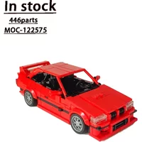 MOC-122575 Red E36 Supercar Assembly Stitching Building Block Model MOC Creative Children's Birthday Building Block Toy Gift