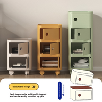 Nordic bedside table, simple modern bedroom storage cabinet, small apartment home use, creative movable storage side table