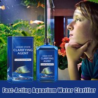 1/2pcs 100ml Clear Water Quality Fish Supplies Aquarium Fish Tank Water Purifier Algae Remover Fish Tank Cleaning Water Purifier