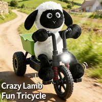 New RC Lamb Tricycle Remote Control Car Full Proportion Throttle High Speed radio control Toy Gift for Boys and Children