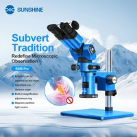SUNSHINE R360 Pro Trinocular Microscope 0.7-5.8X magnification adjustment ring/Adjustable eye distance angle repair tools