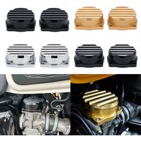 For Triumph Bonneville Scrambler Thruxton 900 2008-2015 Injection Carburetor Cover Ripple Brass Carb Tops Motorcycle Accessories