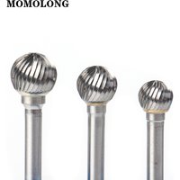D Type Head Rotary File Tool Drill Milling Carving Bit Point Burr for Die Grinder Abrasive Work Tungsten Carbide Alloy