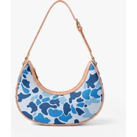 Ladies Custom Style Yellw Multi Camo Loop Bag Pu Leather Shape Bag Cloud Camo Print Womens Single Shoulder Underam Bag