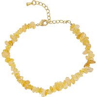 AliExpress NONE Natural Citrine Gravel Bracelet Quartz Crystal Stone Energy Reiki Bangle Adjustable Chain Luxury Jewelry Gift for Women Girl