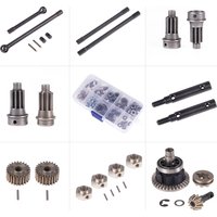 TRX4 Hardened Steel Front Rear Axle Drive Shaft Differential Gear Kit Bearing Suite 12mm Adapter for 1/10 Rc Car TRX-4
