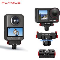 Flymile Magnetic Adapter for DJI Action 3/4/5 Pro/Osmo 360 Camera Accessories Plastic Rotating Quick Release Base