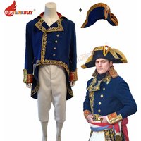 18 Th 19th Century Napoleon Bonaparte Costume French Emperor Cosplay Military Uniform Full Suit (Hat, Coat, Pants) Custom Made
