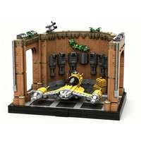 New MOC Space Fighter Hangar N-1 Model Building Blocks DIY Modular Technic Battleship Assembly Children's Toy Boy Holiday Gift