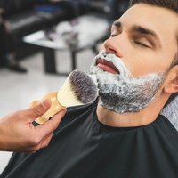 Natural Badger Hair Men Shaving Brush Barber Salon Men Facial Beard Cleaning Appliance Shave Tool Razor Brush with Wood Handle