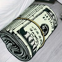 VIKAMA Realistic Creative Fine Silk Print Carpet, Water-Absorbing And Non-Slip Floor Mat In Entrance, Bathroom, Home Decoration
