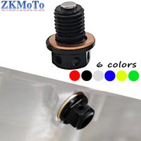 M12*1.5 CNC Engine Crankcase Magnetic Oil Drain Plug Bolt Screw Replaces For Honda Kawasaki Yamaha Motorcycle Accessories