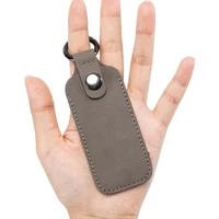 Leather USB Storage Protective Cover Keyring USB Flash Drive Cover Anti-loss Car Keychain Case for USB Shield Access Card Sleeve