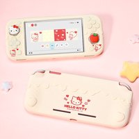 Kawaii Sanrio HelloKitty My Melody Kuromi Cartoon Lovely Silicone Soft Case Full Protection for Switch Game Console Cover Gift