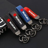 Car Keychain Ring Leather Zinc Alloy Key Chain Universal Luxury for Suzuki Grand Vitara ALTO Ciaz IGNIS Jimny Jeemny Accessorie