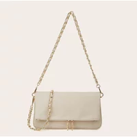 Pebbled Lychee Texure Crossbody Shoulder Bag,Compact Chic Underarm Chain Sling Bag,Elegant Trendy Small Square Women Cluth Bag