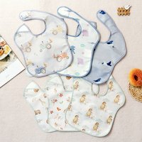Elinfant 3PCS Adjustable Baby Bibs With Pocket-Ideal For Feeding ,Feeding Eating Bibs Smock,Neutral Colors Burp Cloth