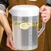Plastic Container Transparent Water Bottle Large Capacity Plastic Cold Water Bottle Graduated Pour Measuring Cup Tea