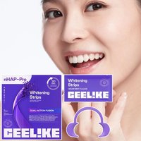 Original 1/2 Box CEELIKE NHAP-Pro Whitening Teeth Strips Cedar Mint Teeth Care Set Deep Cleaning Purple Teeth Whitening Strips