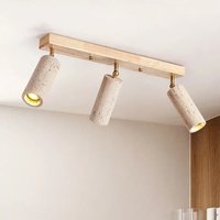 Japońska Kreatywna Naturalna Żółta Jaskiniowa Kamienna Lampa Sufitowa LED Salon Sklep Odzieżowy Reflektor Dekoracja Oświetlenie