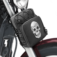 Bicycles Front Fork Storage Accessory Bag Motorcycle Handlebar Bag Cruiser Softail Dyna Sportsters