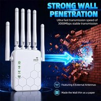 AX1800 WiFi 6 Extender Dual Band 1800Mbps Signal Booster Repeater 5GHz 2.4GHz High Speed Wireless Internet Amplifier Whole Home