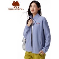 GOLDEN CAMEL Outdoor Fleece Jacket for Women Men Double-sided Polar Fleece Warm Anti-static Stand-up Collar Windproof Coat Liner