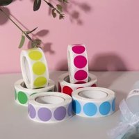 19mm Round Color Coding Labels Waterproof Coated Paper Adhesive Stickers Mailing Seals Classification Mark Dot Labels Gift Seal