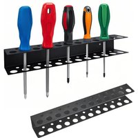 Wall Mounted 23 Hole Screwdriver Storage Rack Heavy Duty Garage Utility Hand Tool Organizer Workshop Screwdriver HolderAccessory