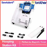 Sewtalent Magnetic Mighty Hoop Frame Starter Kit Hooping Station Board for Brother PRS100 PR1X PR680W PR655 Embroidery Machines